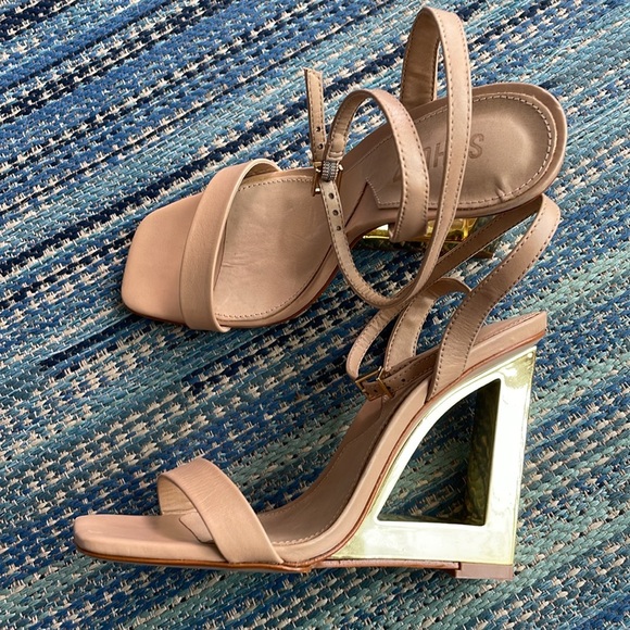 SCHUTZ FILIPA SANDAL -TRUE BEIGE SIZE 6 - Picture 7 of 10